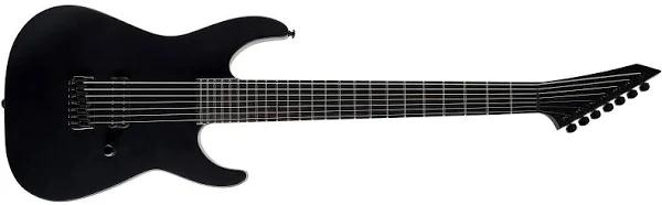 ESP Ltd M-7HT 7-String Baritone Black Metal Hardtail (Black Satin)