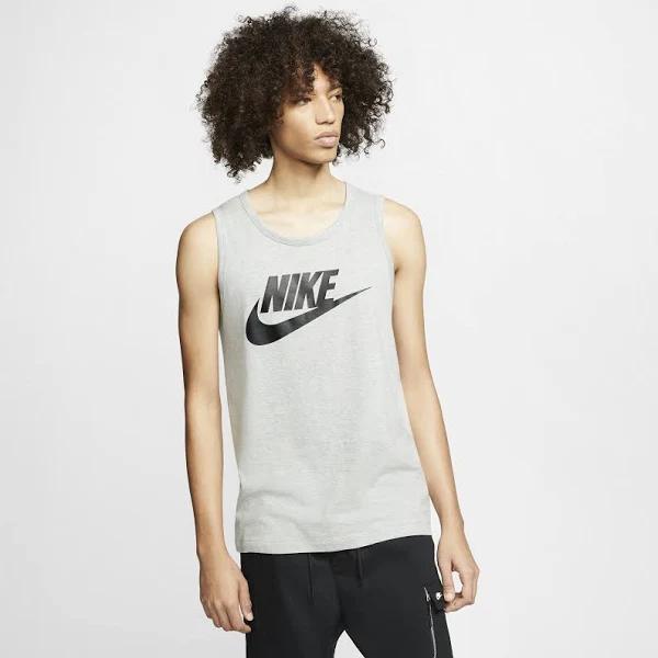 Nike Mens Sportswear Icon Futura Tank Grey S