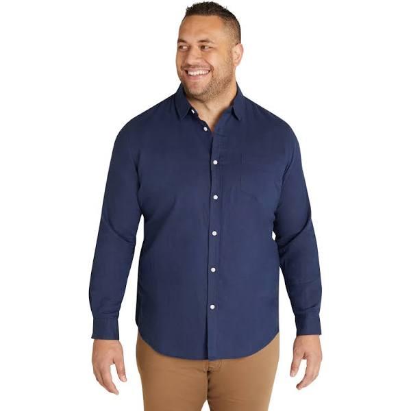 Johnny Bigg Anders Linen Shirt Navy 7XL