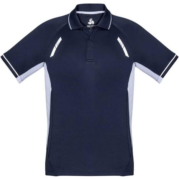 Biz Collection P700MS Renedage Mens Polo Navy/White/Silver / 2XL