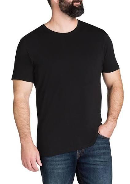 Johnny Bigg Essential Crew Neck Tee in Black 8XL