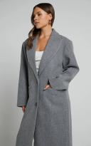 Olsen Coat - Slate - S - Women's Jackets - Lioness Fashion | AfterPay Available