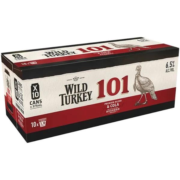 Wild Turkey 101 Bourbon & Cola Can 375ml