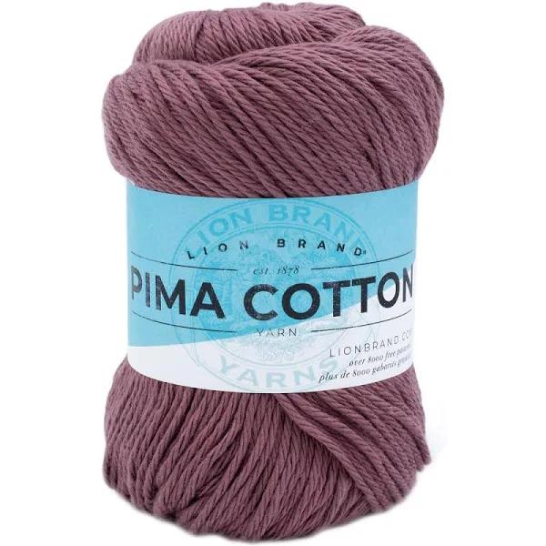 Lion Brand Yarn Pima Cotton Yarn, Rose Taupe | Knitting & Crochet