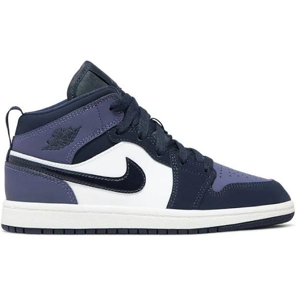 (Preschool) Air Jordan 1 Mid 'Sanded Purple' 640734-445 US 1.5Y