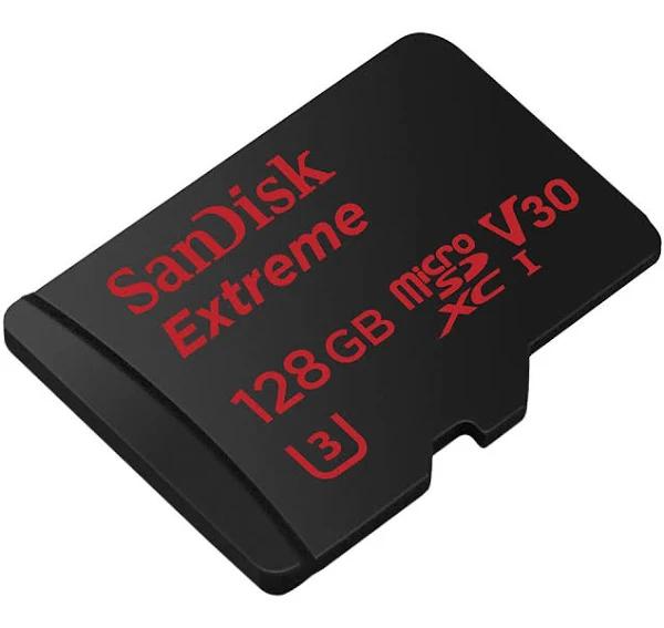 SanDisk Extreme 128GB microSDXC UHS-I Card with Adapter (SDSQXVF-128G-GN6MA)