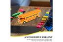 Kids School Bus Model Display School Bus Toy Simulation Bus Toy Household Ornament