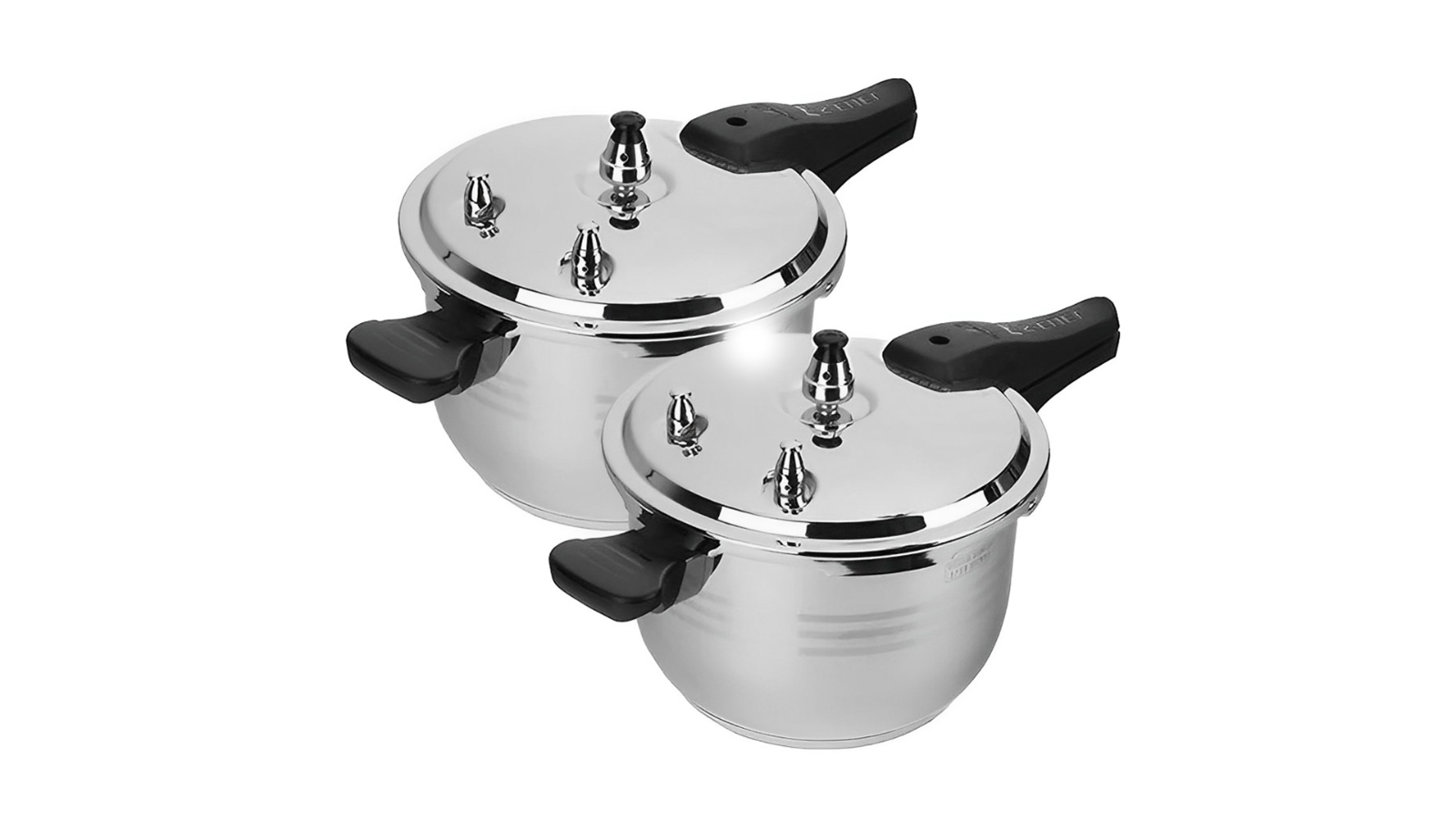 2x 3L Commercial Grade Stainless Steel Pressure Cooker