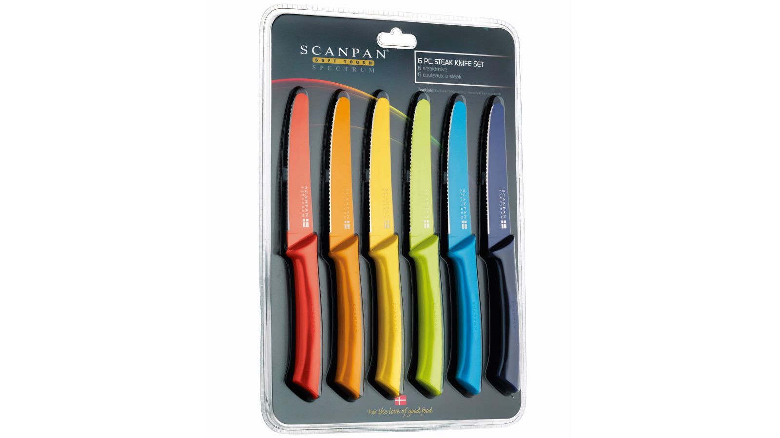 Scanpan Spectrum Steak Knife 6 Piece Set | Black