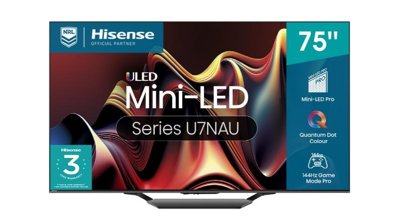 Hisense 75" U7NAU ULED Mini-LED 4K Smart TV [2024]