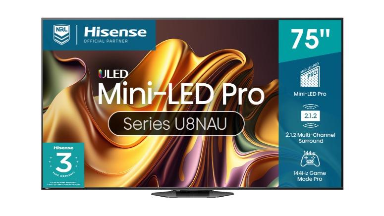 Hisense 75 Inch U8N ULED Mini Led 4K Smart TV [2024] | Retravision