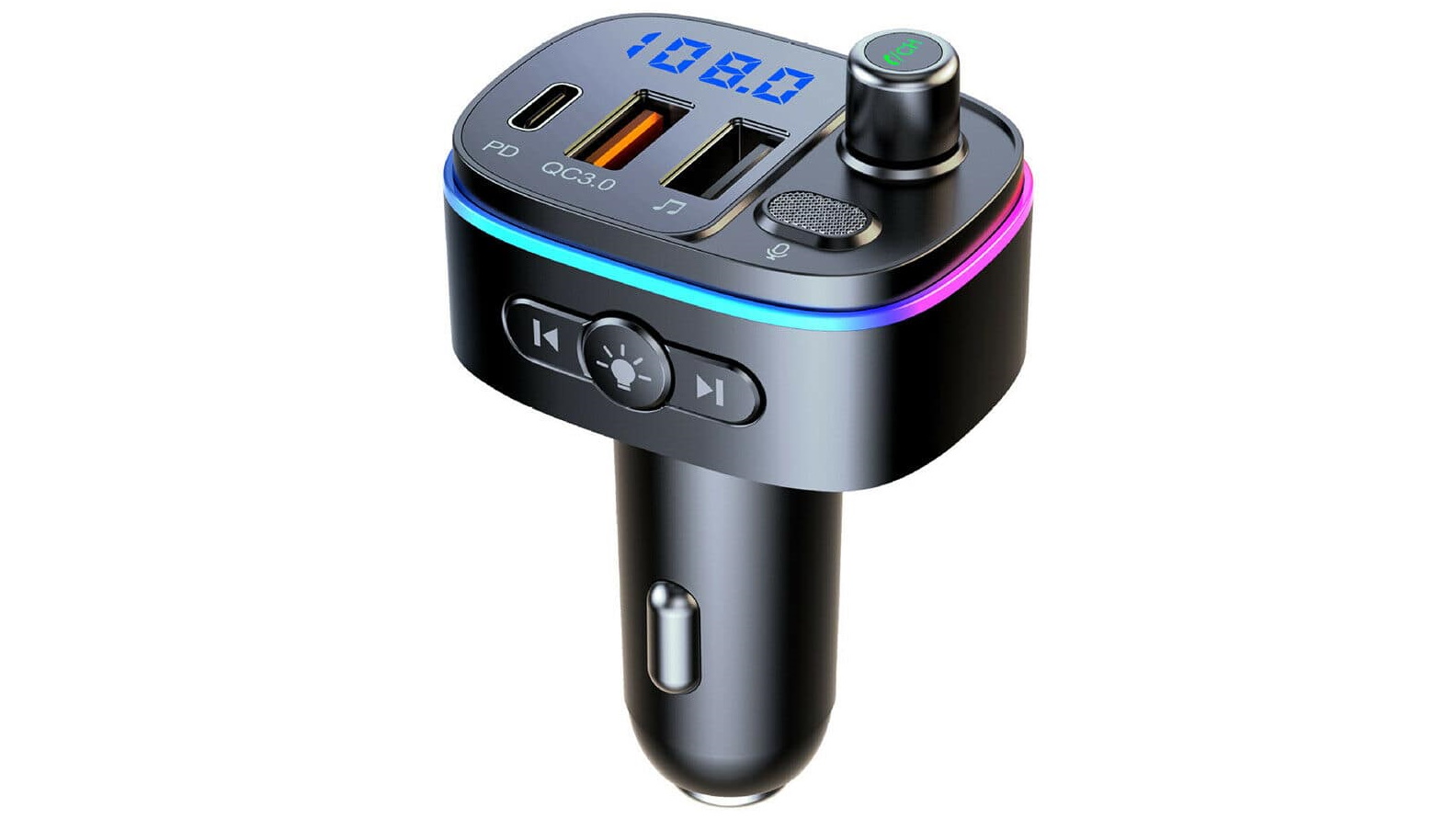 Handsfree FM Transmitter Wireless Bluetooth Car MP3 Adapter Dual Fast Charger