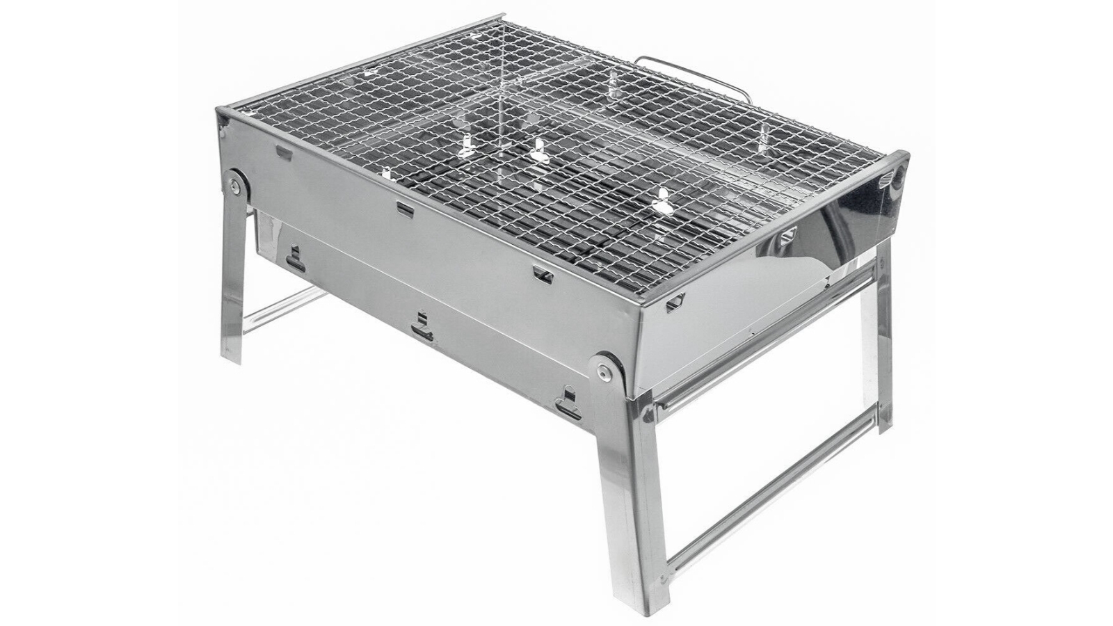 BH Portable Stainless Steel BBQ Charcoal Wood Outdoor Barbecue Grill Camping Picnic