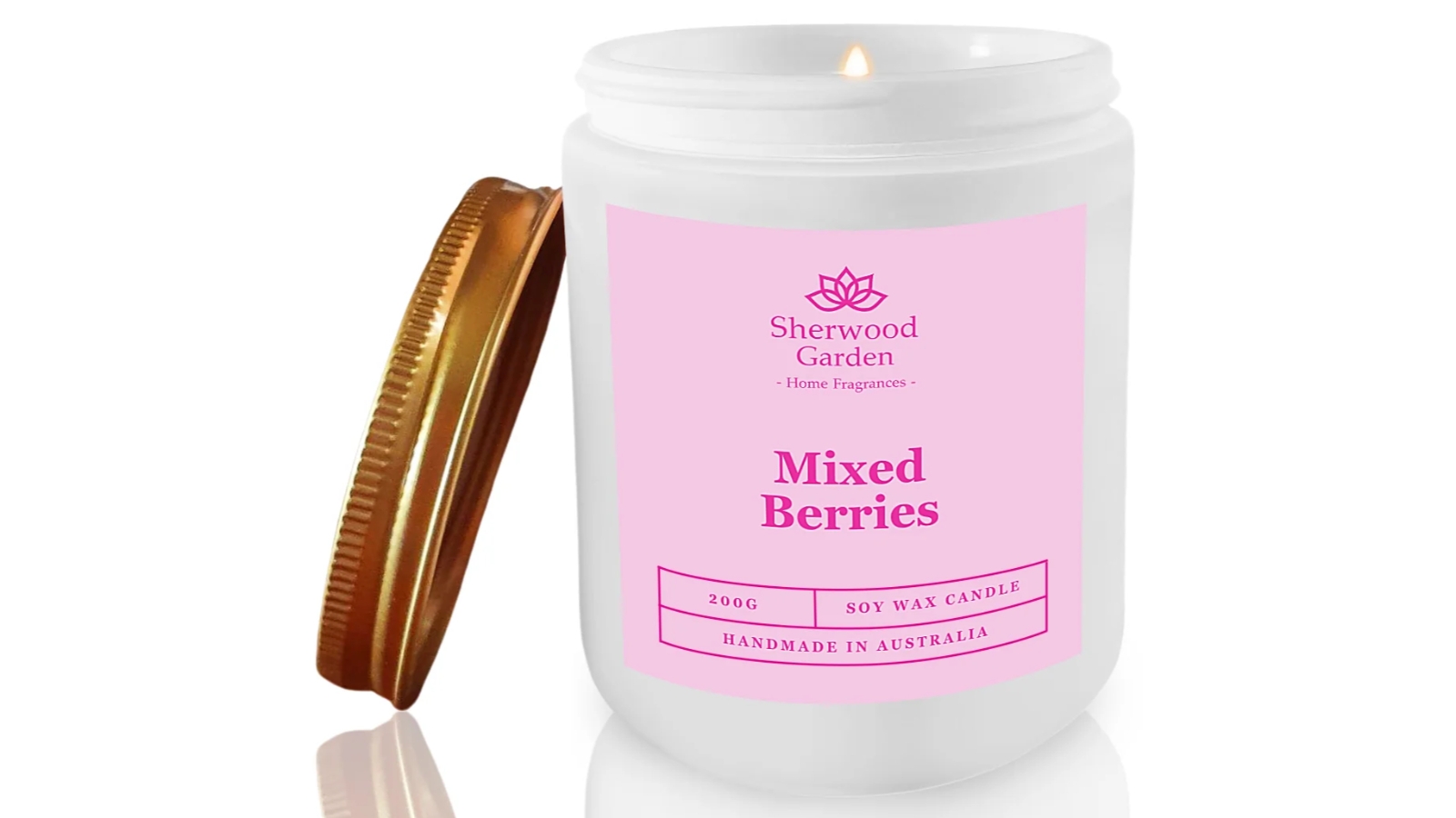 Sherwood Garden Home Fragrances Mixed Berries Soy Candle - 200g