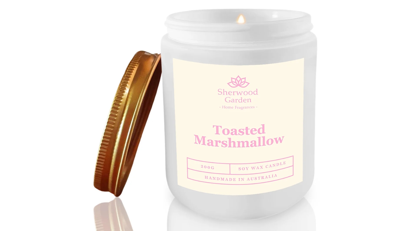 Sherwood Garden Home Fragrances Toasted Marshmallow Soy Candle - 200g