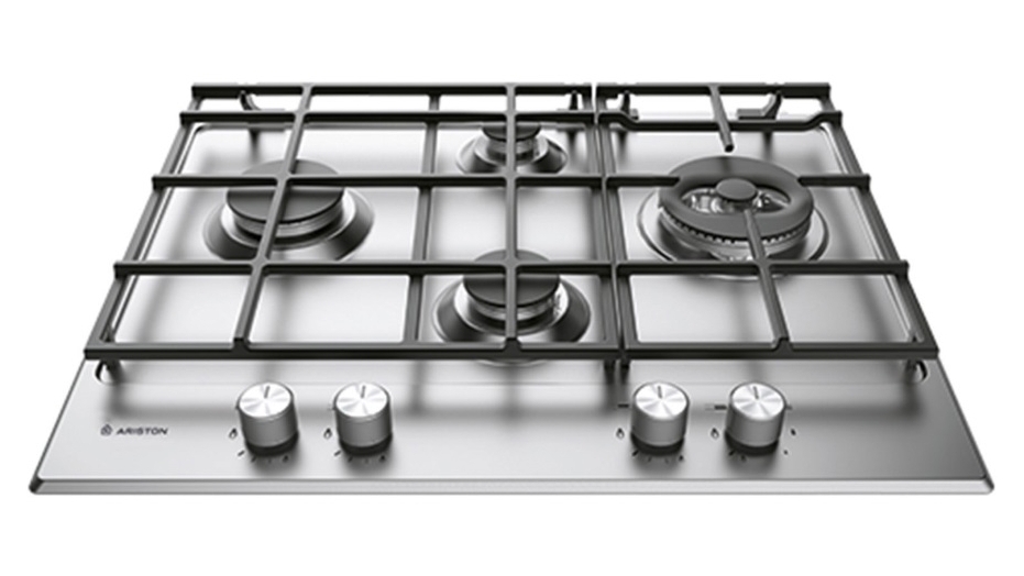 Ariston 650mm 4 Burner Gas Cooktop - Stainless Steel