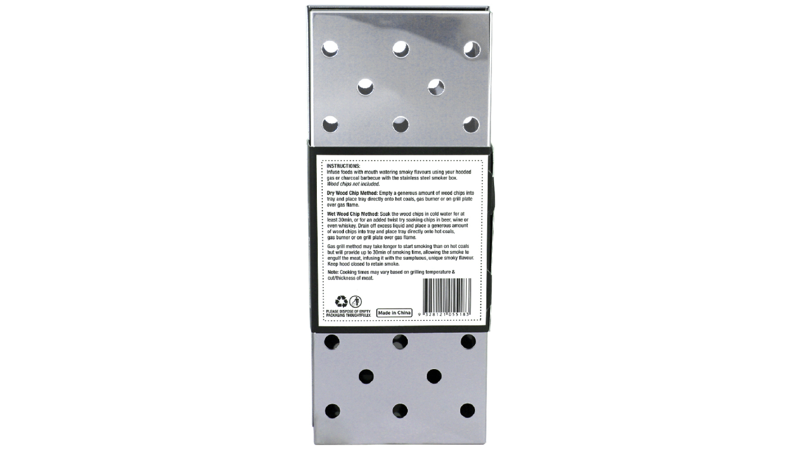 Grill SOCIETY BBQ Smoker Box - Stainless Steel