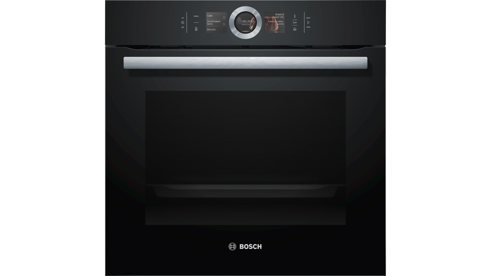 Bosch 60cm Serie 8 Pyrolytic Electric Built-in Oven with Added Steam (HRG6769B2A)
