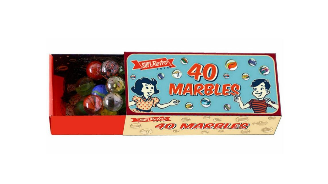 SupeRetro Retro Glass Marbles (40pcs)