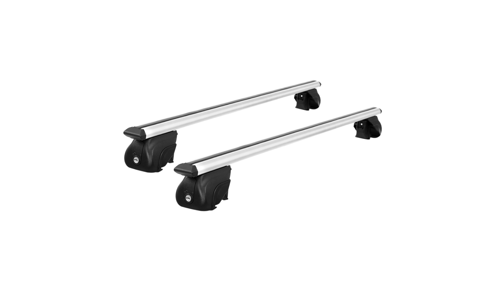 Universal Car Roof Rack Aluminium Cross Bars Adjustable 126cm Silver Upgraded