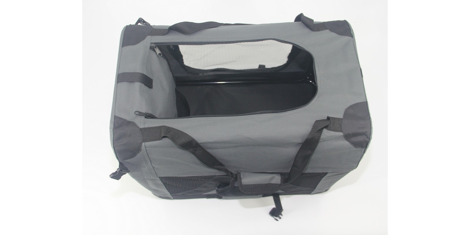 YES4PETS XXL Portable Foldable Pet Dog Cat Puppy Soft Crate - Grey