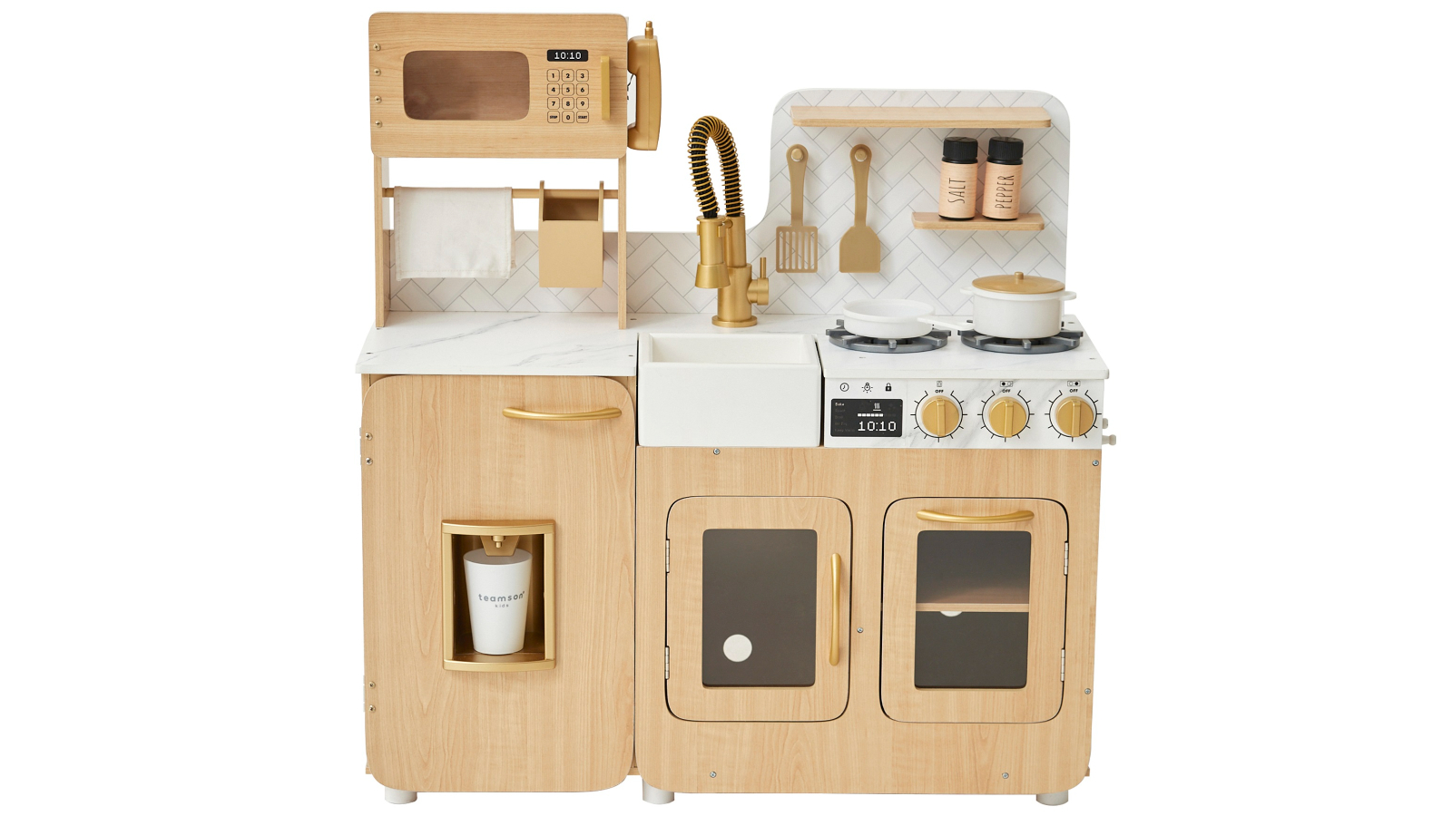 Teamson Kids Little Chef Cyprus Play Kitchen with 14-pc. Accessory Set