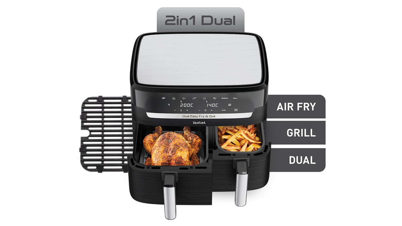 Tefal EY905N Dual Easy Fry and Grill XXL