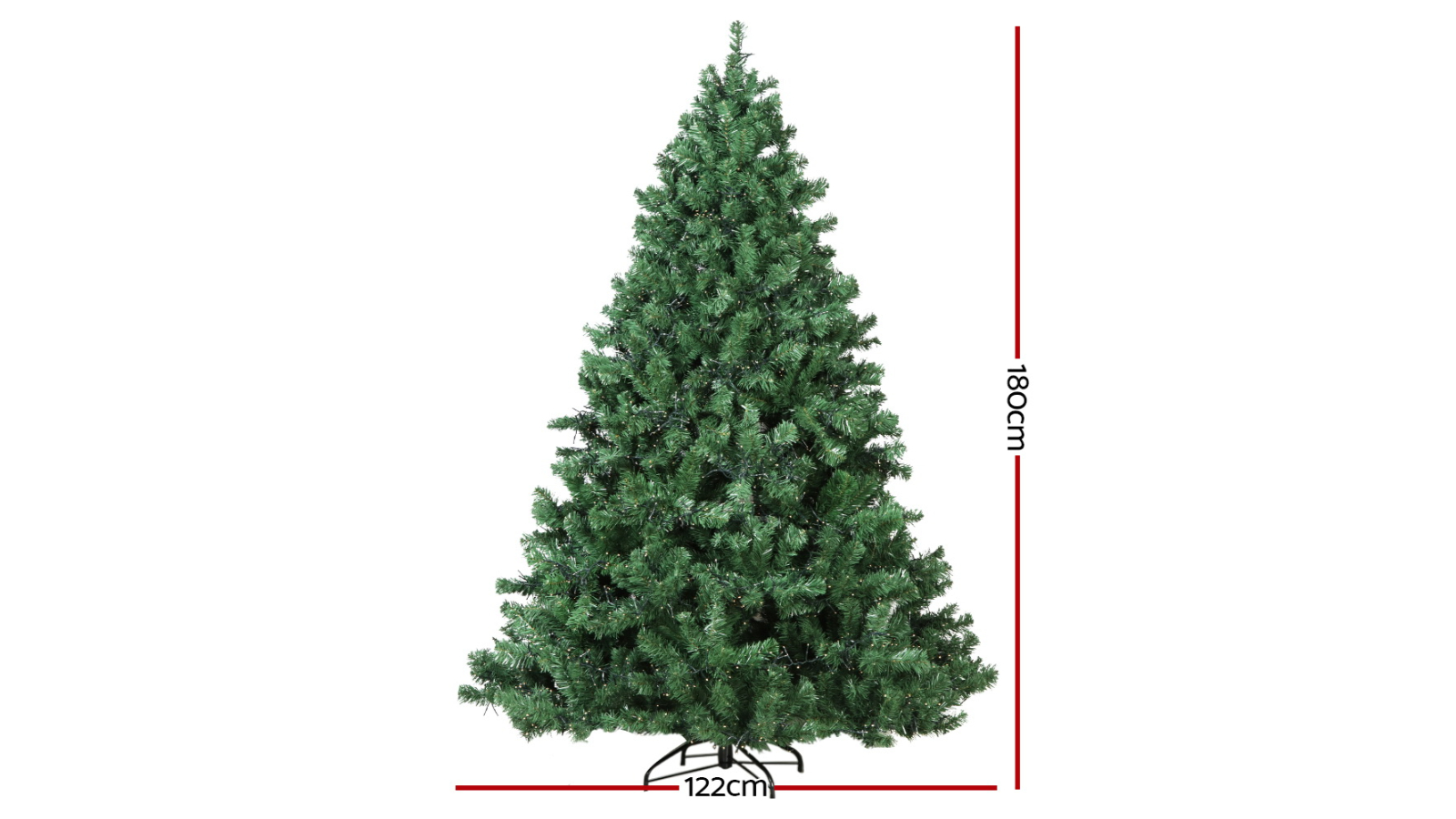 Jingle Jollys 1.8m 6ft Christmas Tree Xmas 1980 LED Lights Warm White 765 Tips