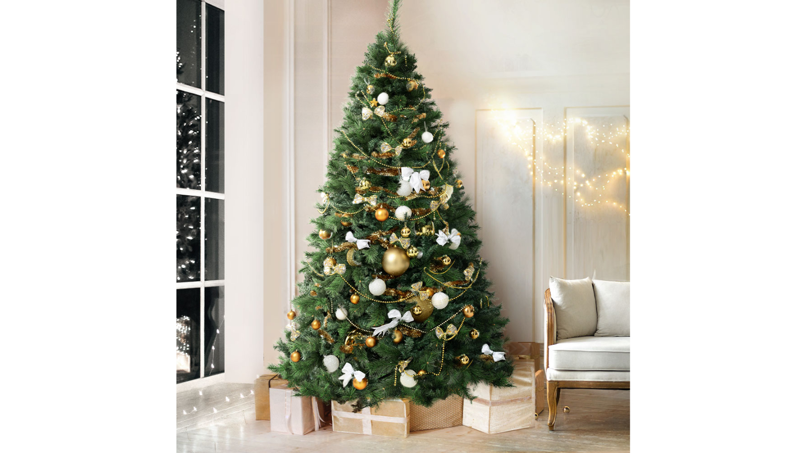 Christmas Tree Jingle Jollys 2.1M 6ft Xmas 1584 Tips