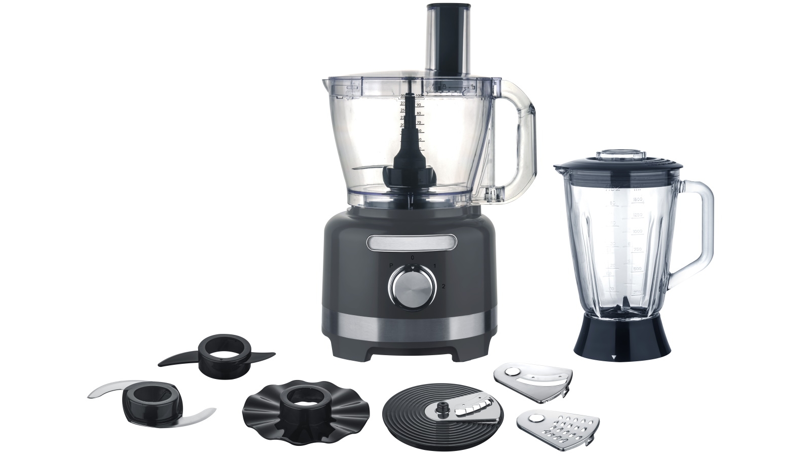 Trent & Steele 2-Speed Food Processor With Stainless Steel Blade (TS316)