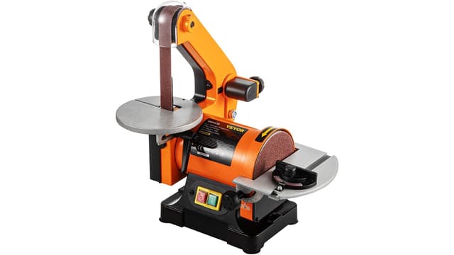 VEVOR Belt Sander 300W Grinder Sander 1 x 30 Inch Electric Belt & Disc Sander 2950 RPM Variable Speed (300W)