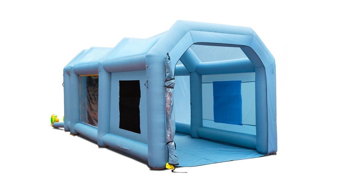 VEVOR Inflatable Spray Booth Car Paint Tent 20x10x8ft Filter System 2 Blowers
