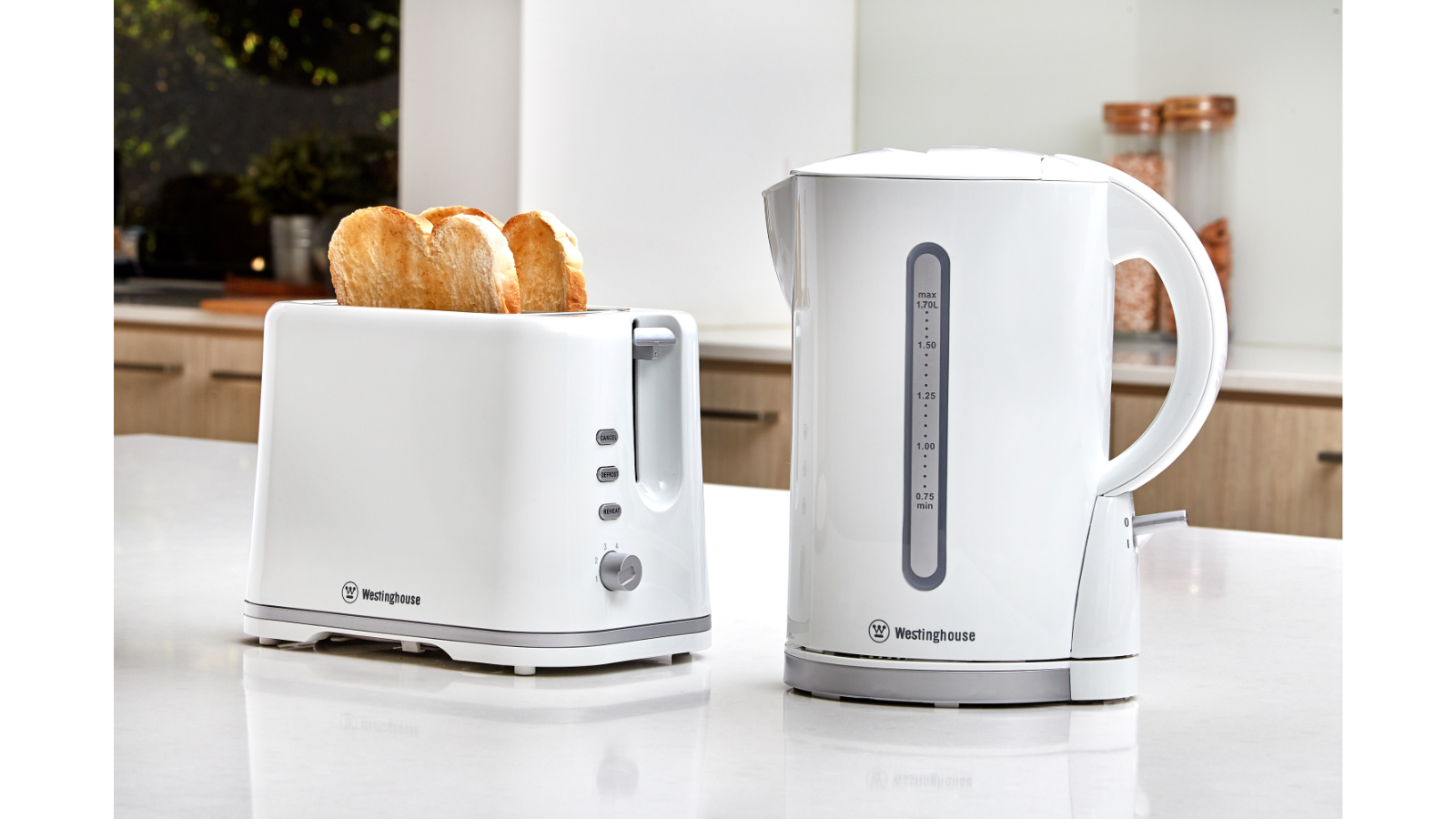 Westinghouse 2 Slice Plastic Toaster - White