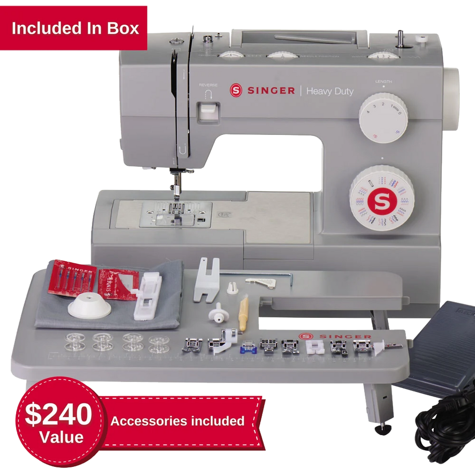 Singer HD6380 Sewing Machine, Grey