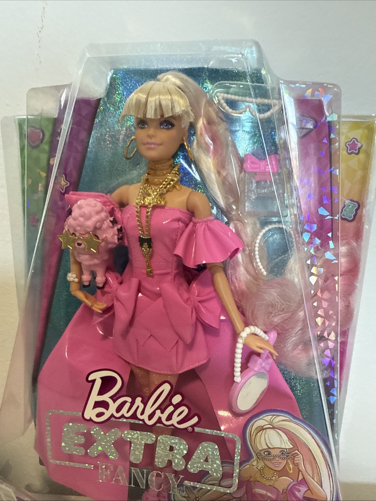 Barbie Extra Fancy Doll in Pink Gown With Pet - Price History ...