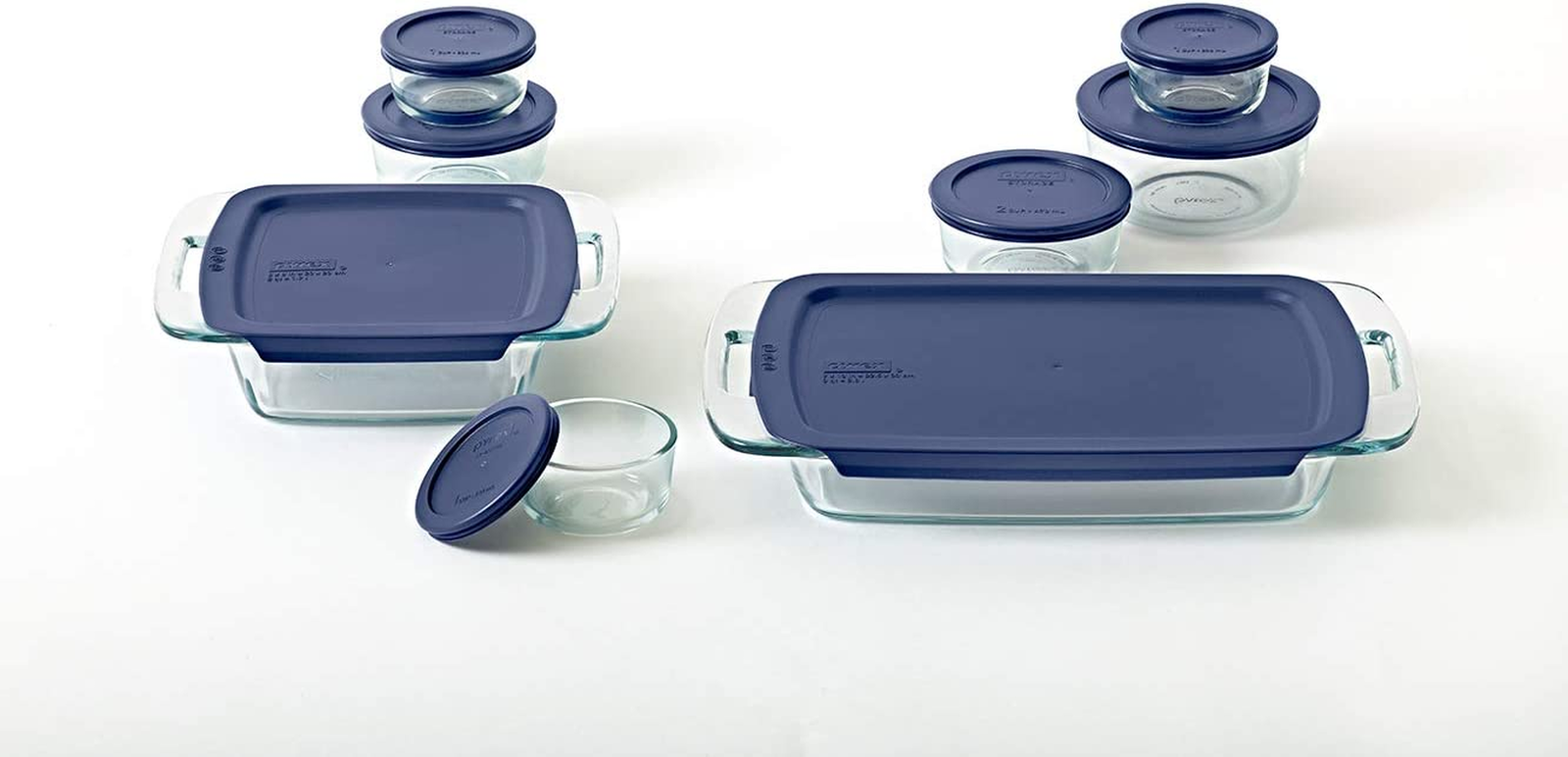 Pyrex 16-Piece Easy Grab Bake 'n Store Set - Blue - AfterPay & zipPay Available