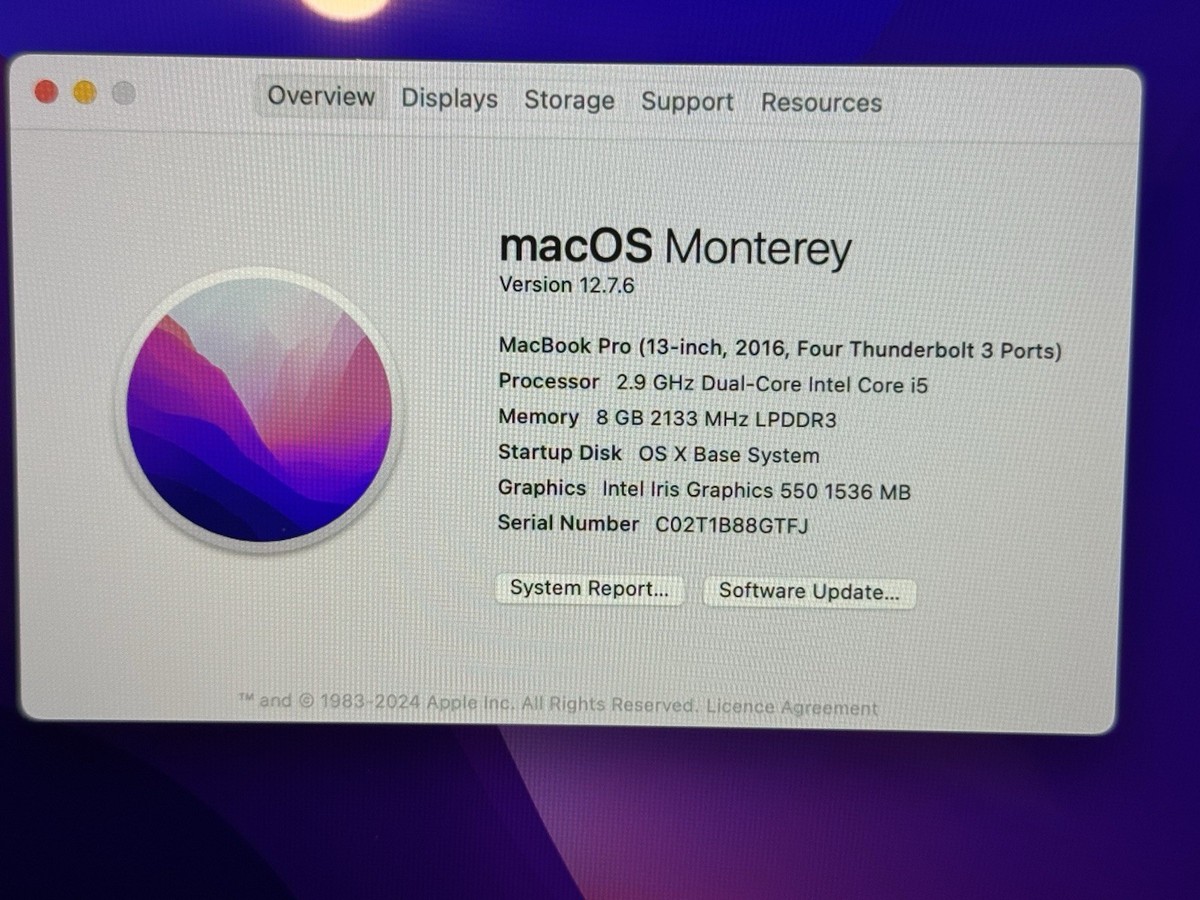 Apple Macbook Pro 13-inch with Touch Bar 2.4GHz 256GB Space Grey