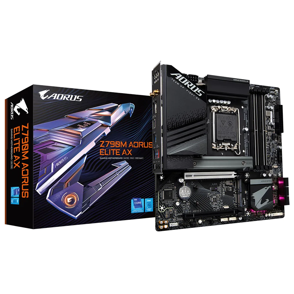Gigabyte Z790M AORUS Elite AX LGA 1700 Micro ATX Motherboard D5