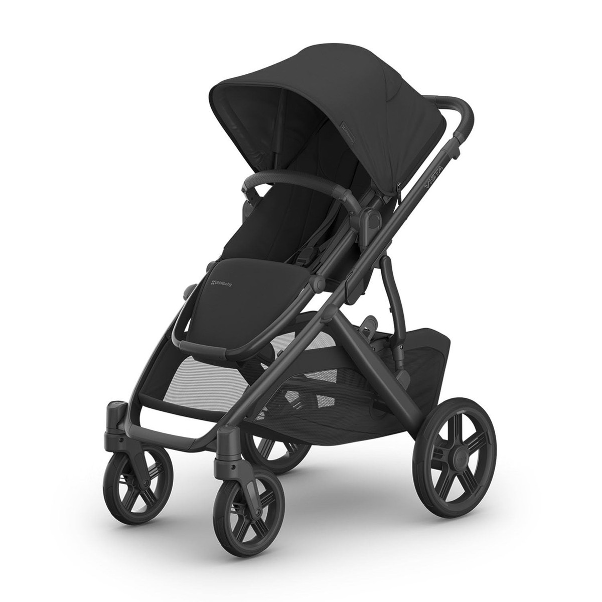 UPPAbaby Vista V3 – Stylish Modular Stroller System | Goldtex JAKE (Black/Carbon/Black Leather)