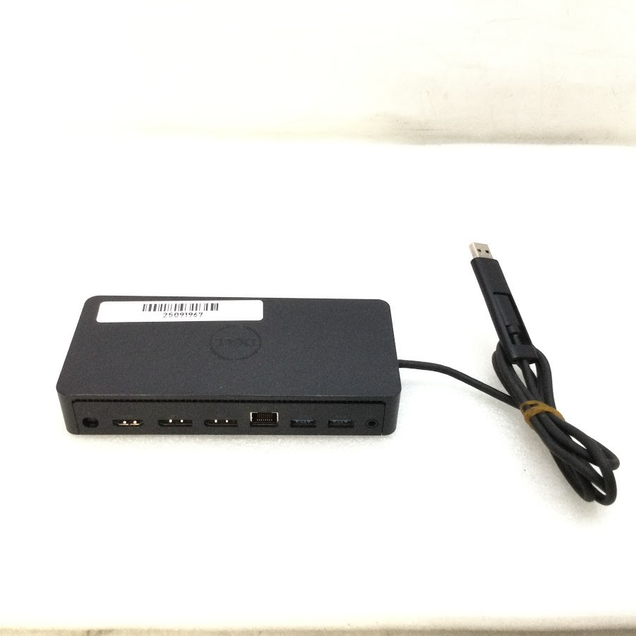 Dell D6000 4K HDMI DP USB-C (Type-A+C) Docking Station with Power Adapter - USED