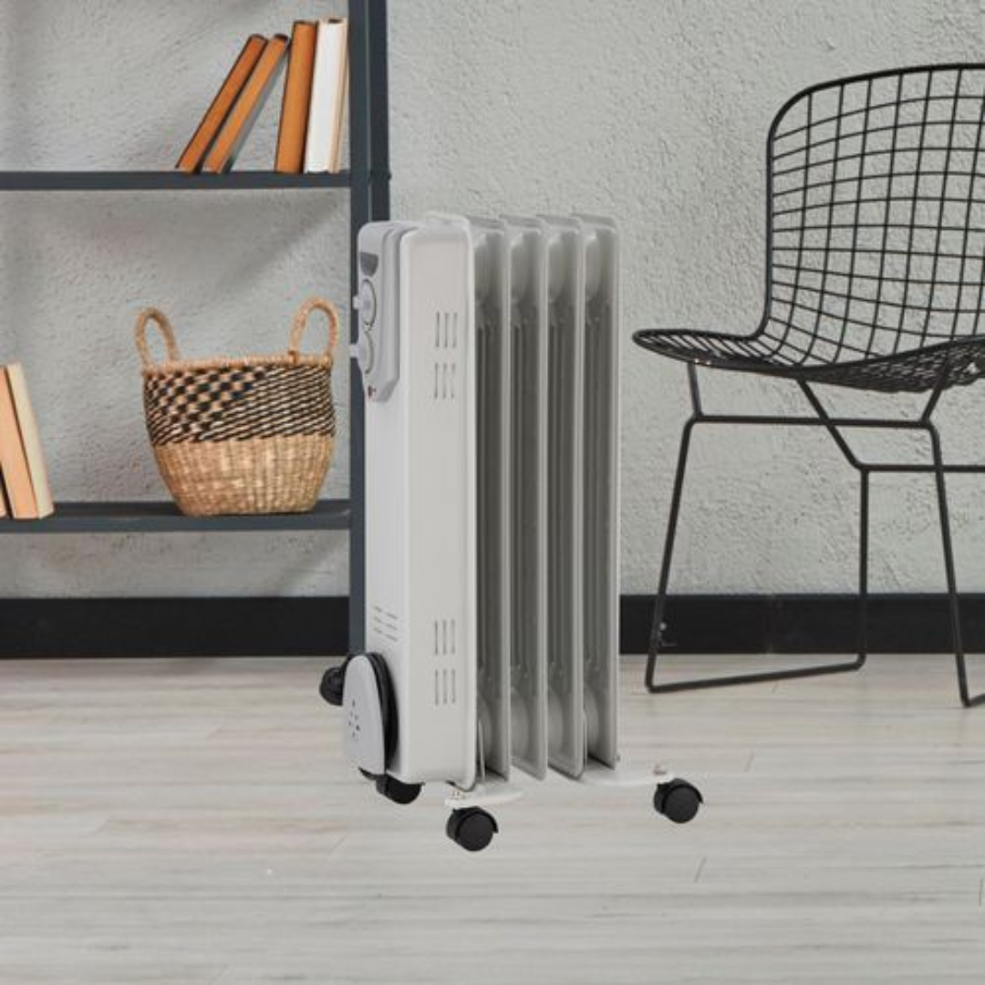 Click 1000W 5 Fin Oil Heater
