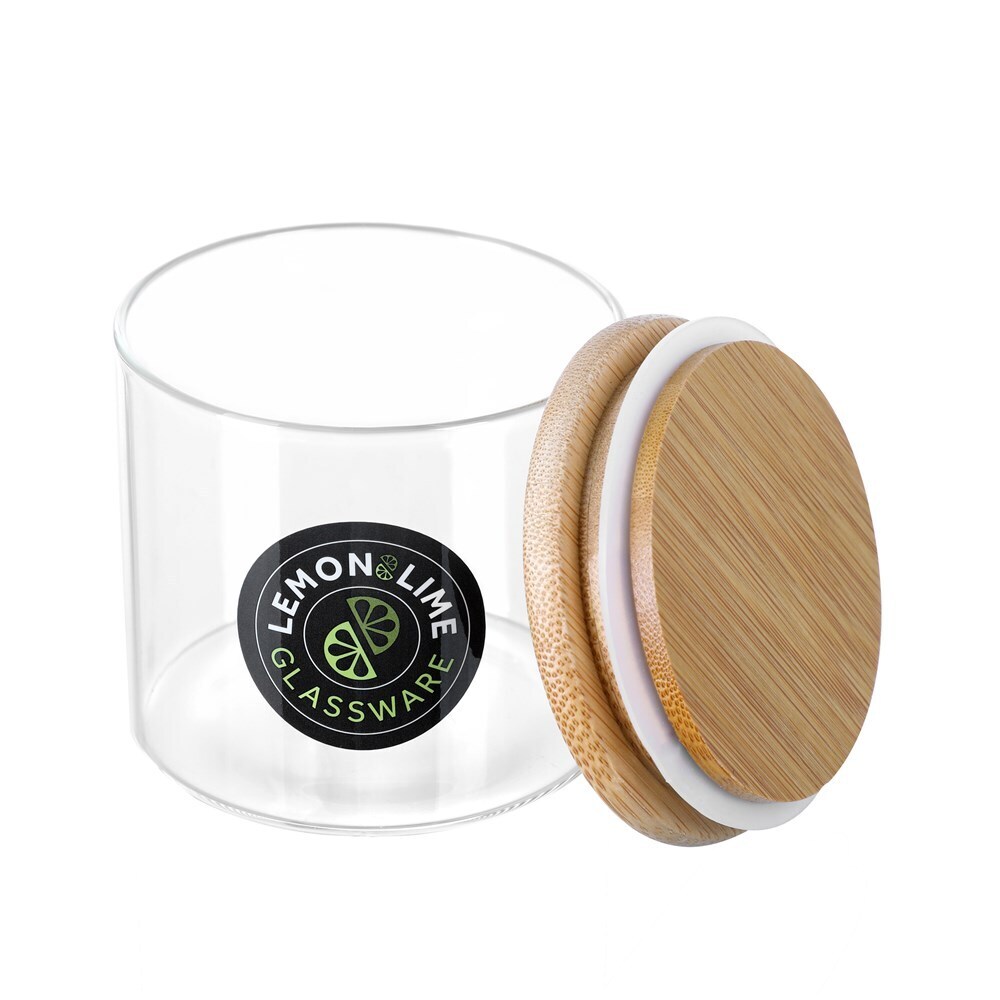 Lemon and Lime Camden Glass Jar Bamboo Lid 345ml