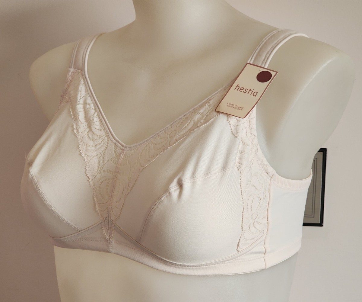 Hestia Comfort Lace Wirefree Bra - Pink