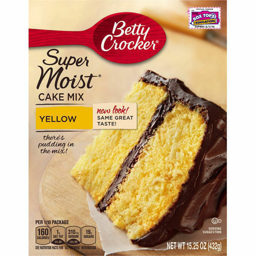 Betty Crocker Super Moist Yellow Cake Mix, 15.25 oz