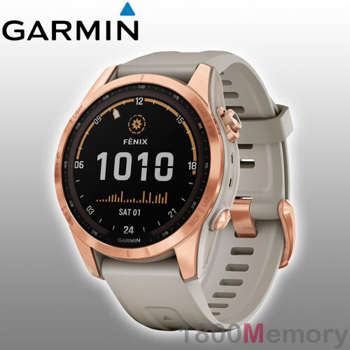 Garmin Fenix 7S Solar - Rose Gold/Light Sand