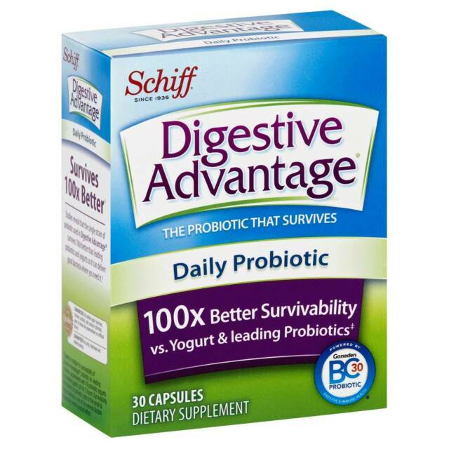 Daily Probiotic Capsules For Digestive Health & Gut Health Digestive Advantage Probiotics For Men and Women (80 Count Box)