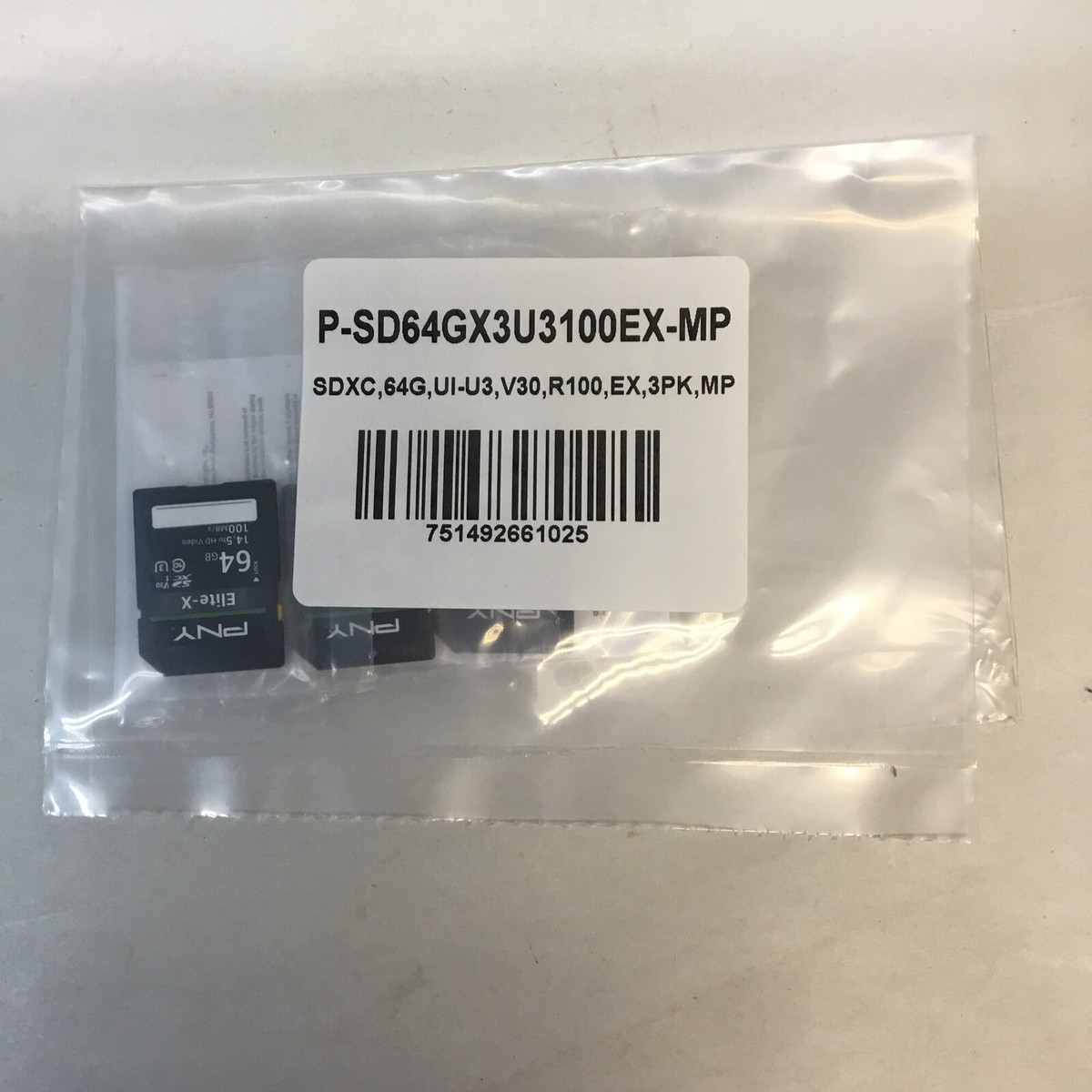 PNY Elite-X 64 GB Class 10-UHS-I (U3) SDXC