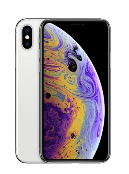 Apple iPhone XS - 4G smartphone - dual-SIM / Internal Memory 64 GB - OLED display - 5.8" - 2436 x 1125 pixels (120 Hz) - 2x rear cameras 12 MP, 12 MP - 2x front cameras 7 MP - silver