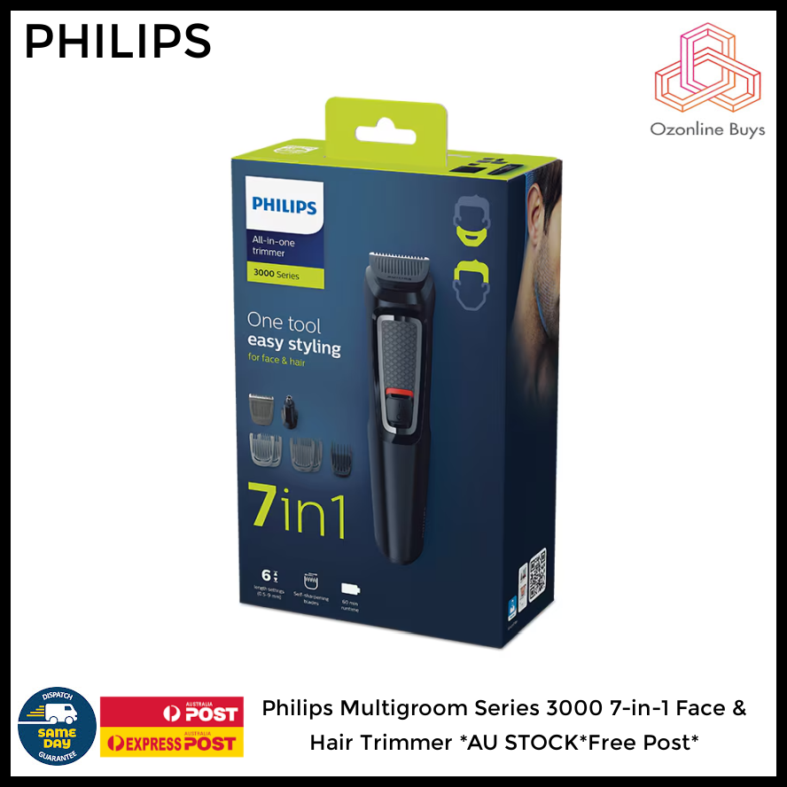 Philips Multigroom Series 3000 7-in-1 Face & Hair Trimmer