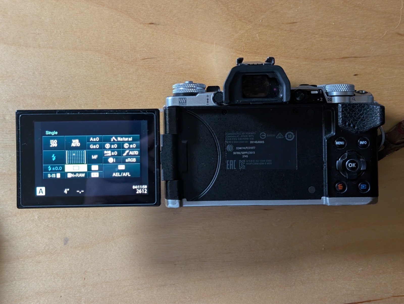 Olympus OM-D E-M5 Mark II 16.1MP Digital Camera - Silver (Body Only)